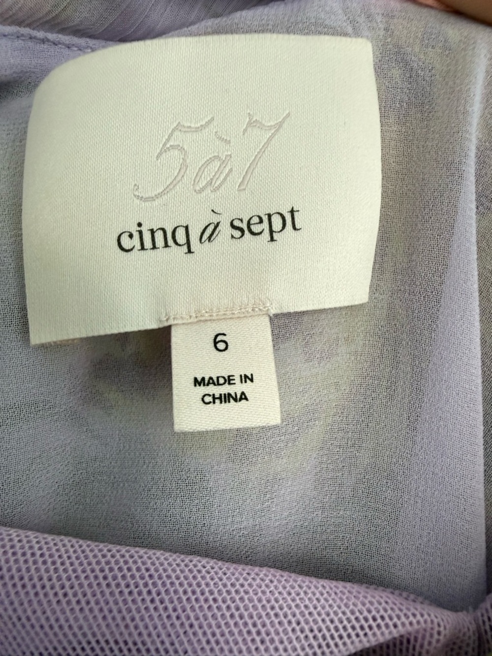 Cinq à Sept Chrysanthemum Ray Silk Floral Midi Dress, Purple | Size 6 - Picture 9 of 9